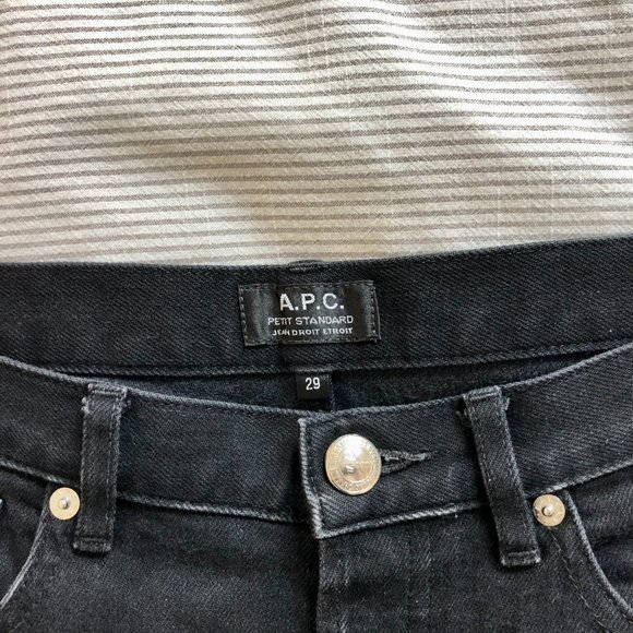 APC Petit Standard Jeans - 29 - Faded Black - Picture 4 of 6
